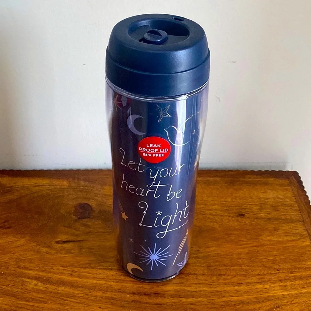New Kohl's Holiday Tumbler Let Your Heart Be Light Cups 9.5